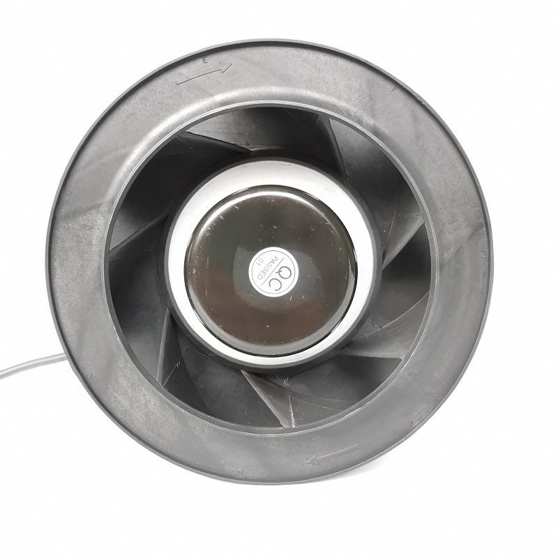 DC centrifugal fan R1G190 — front view